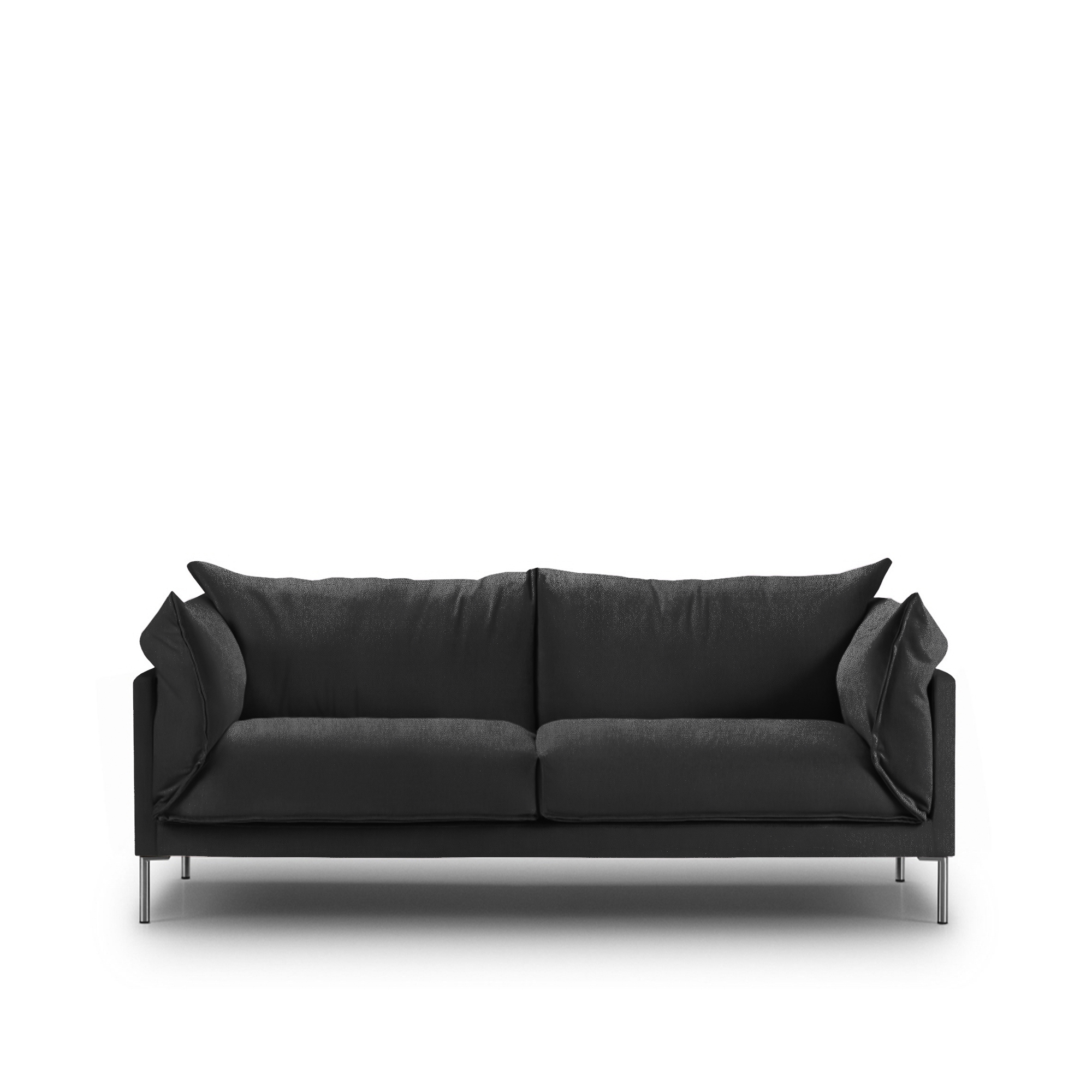 Eilersen – Butterfly 2-sits, Bredd: 200 cm, Läder: Kat. B – 701 Texas Plus 10 – Soffor – Jens Juul Eilersen,Yuzuru Nishiyama – Svart