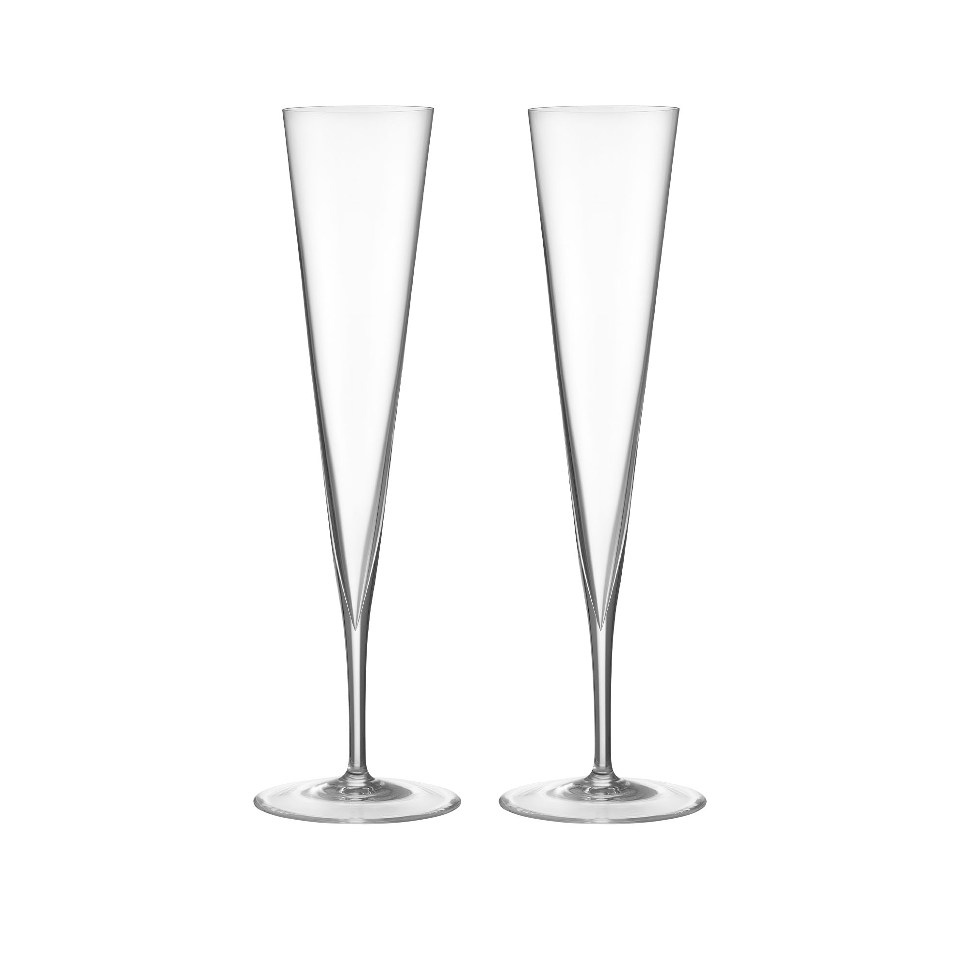 Orrefors – Geometry Champagne Glas 25 cl 2-Pack – Champagneglas – designer_claesson_koivisto_rune – Transparent