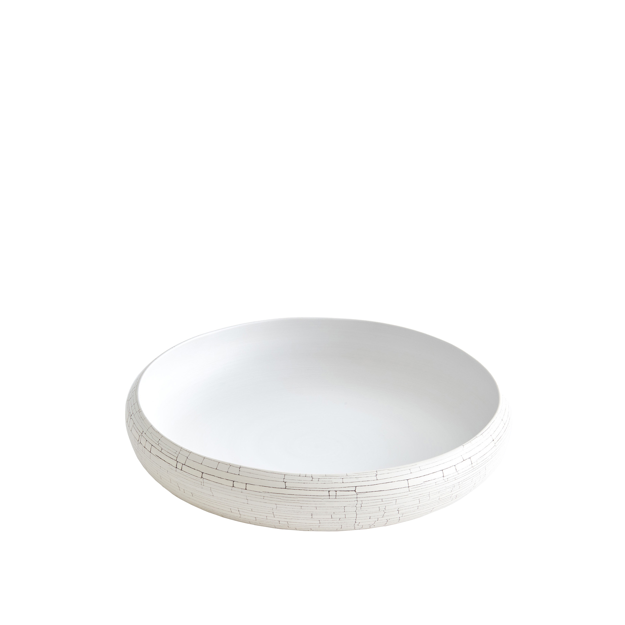 Rina Menardi – Nautilus 3 – White Craquelè – Krukor & vaser – Vit