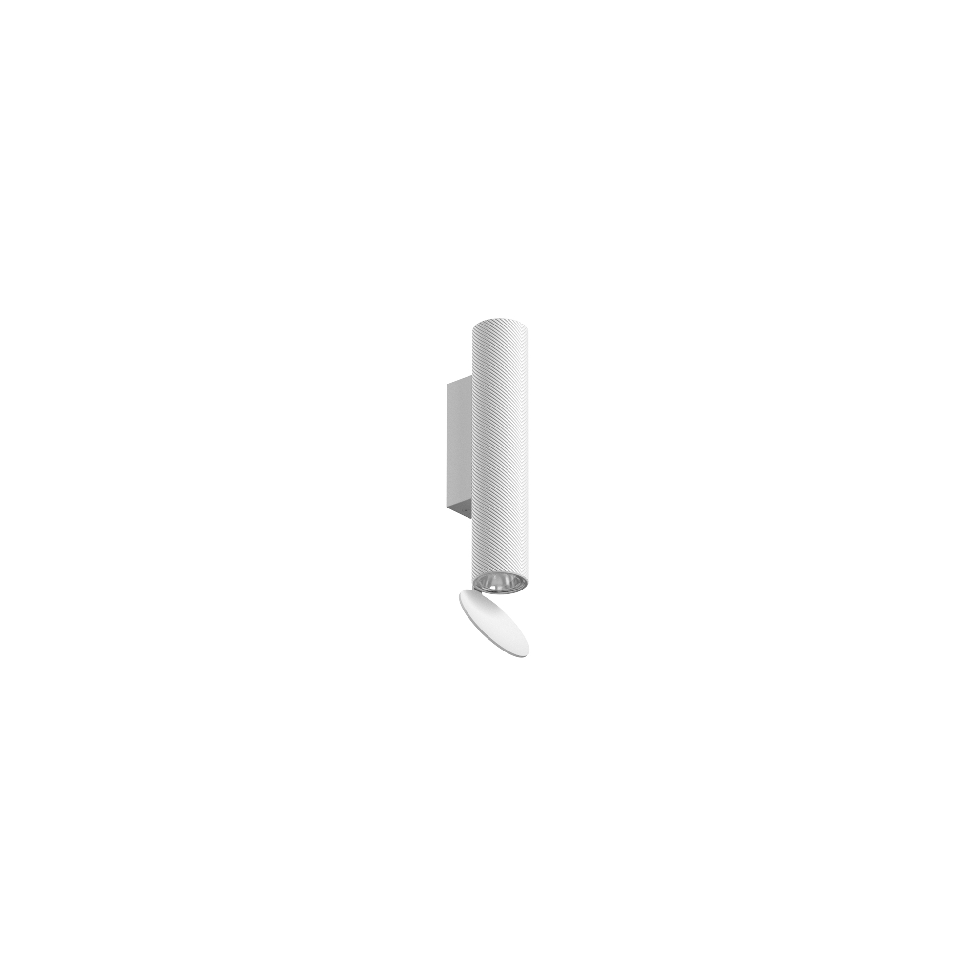 Flos – Flauta H225 Spiga Outdoor, White, Inkl. 12W LED 2x555lm 2700K – Vägglampor utomhus – Patricia Urquiola – Vit