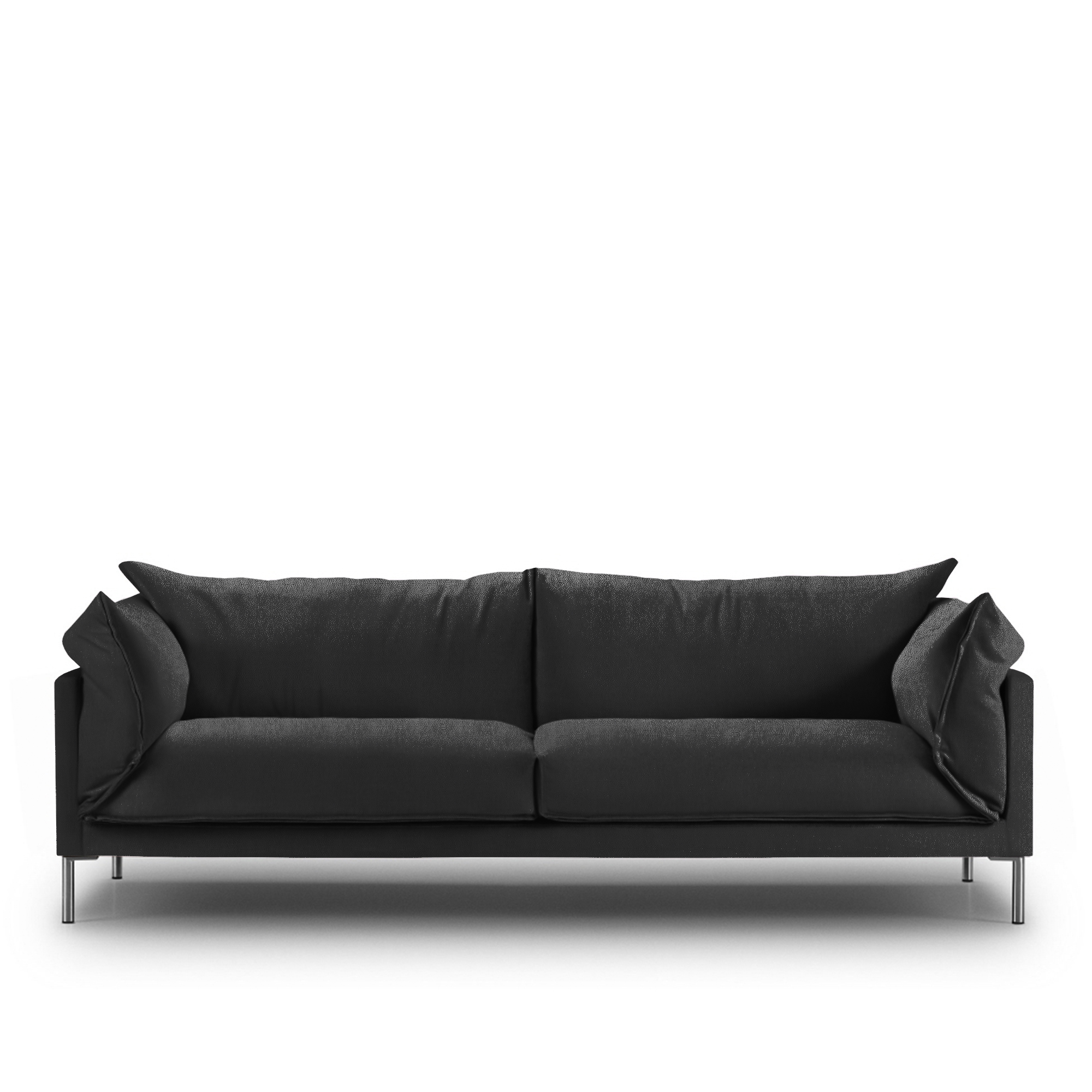 Eilersen – Butterfly 2-sits, Bredd: 240 cm, Läder: Kat. B – 701 Texas Plus 10 – Soffor – Jens Juul Eilersen,Yuzuru Nishiyama – Svart