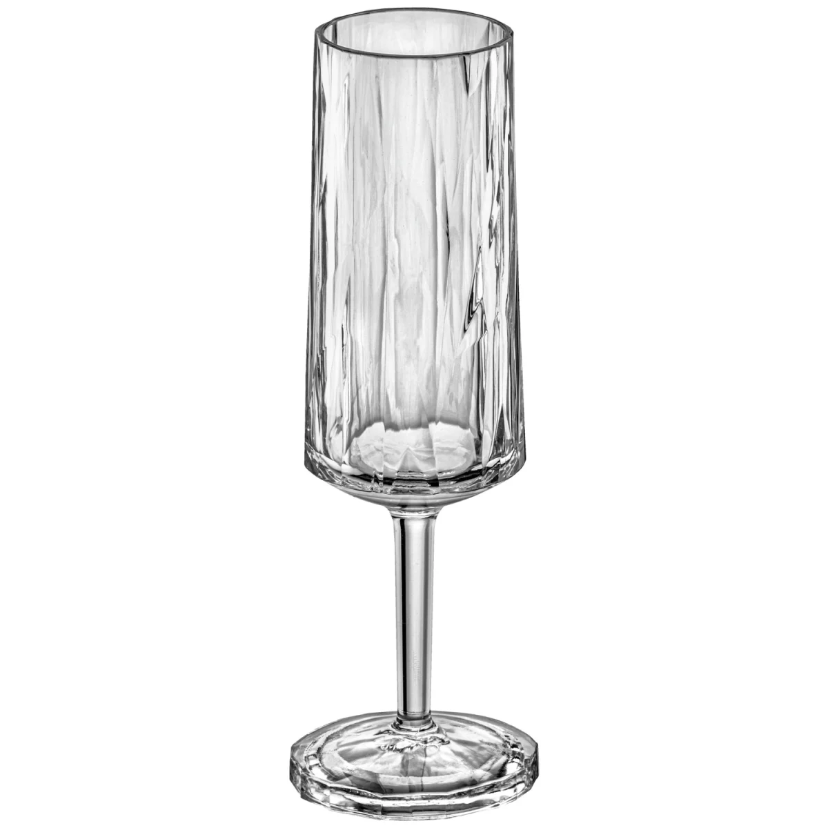 koziol Champagneglas Flute Club No. 14 Superglas; 18cl, 6.6×20.2 cm (ØxH); Transparent; 0.1 l Mätrand, 70 Styck / Förpackning