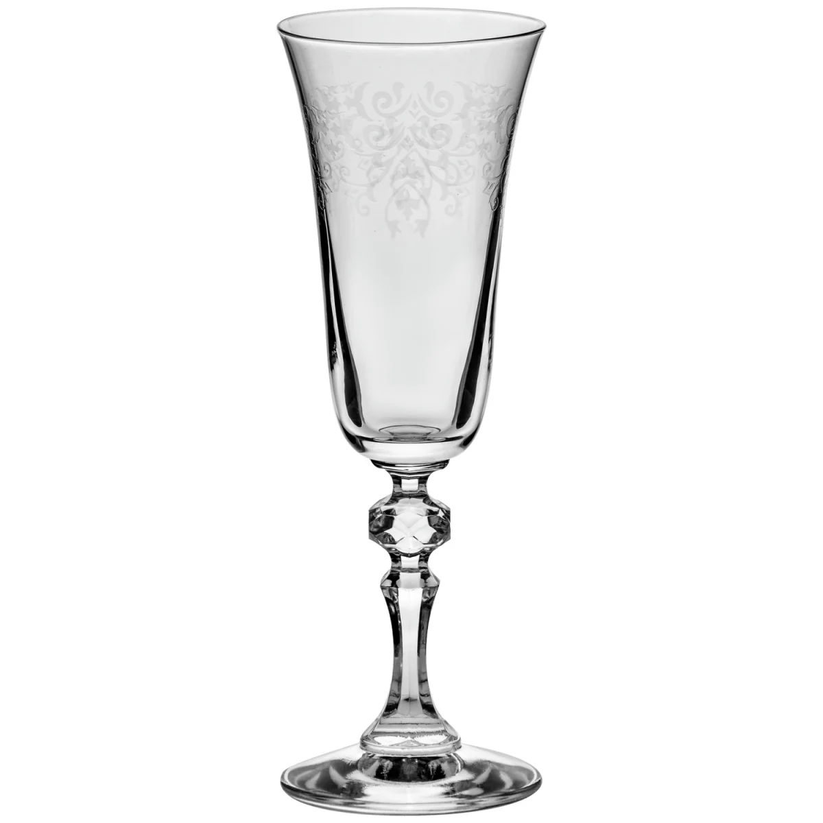 Krosno Champagneglas Krista Deco; 15cl, 7×20.3 cm (ØxH); Transparent; 6 Styck / Förpackning