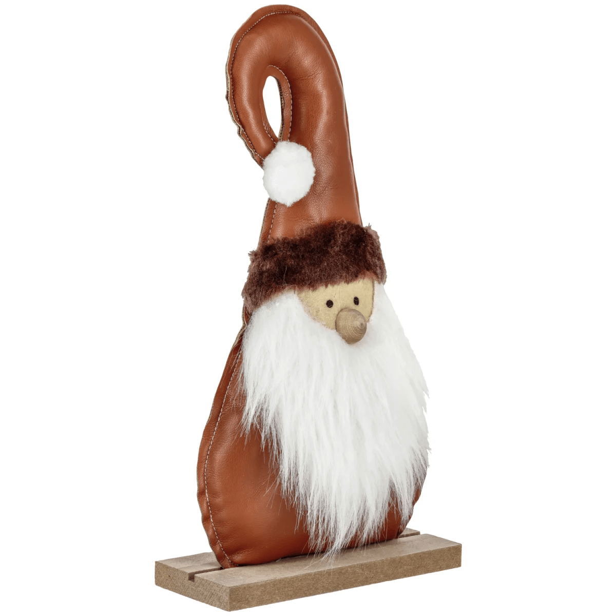 Tomte Afrim; 15x6x28 cm (LxBxH); Brun/Vit/Natur