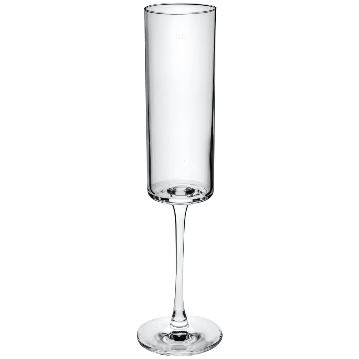 VEGA Champagneglas Lya med mätrand; 17cl, 6x6x23 cm (ØxØxH); Transparent; 0.1 l Mätrand, 6 Styck / Förpackning