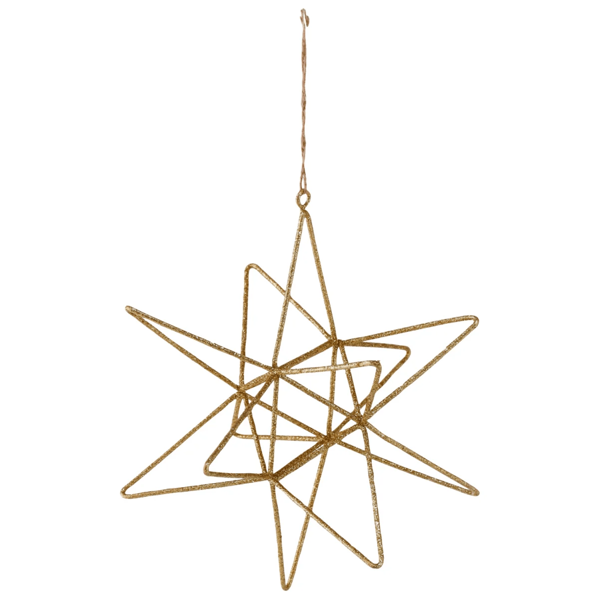 Dekoration Elvan; 22 cm (Ø); Guldfärg; 2 Styck / Förpackning