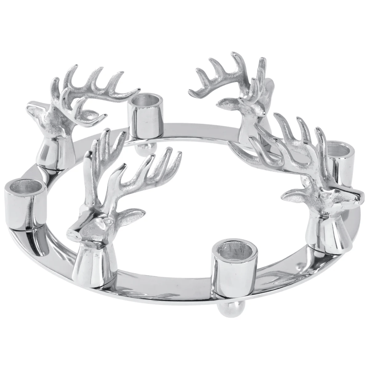 Adventskrans Anesa; 27.5 cm (Ø); Silverfärg
