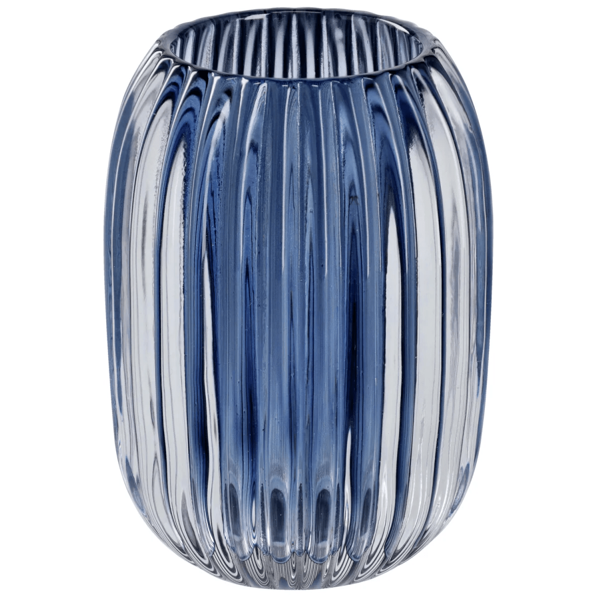 Ljuslykta Aastha; 9.4×13 cm (ØxH); Blå; 4 Styck / Förpackning