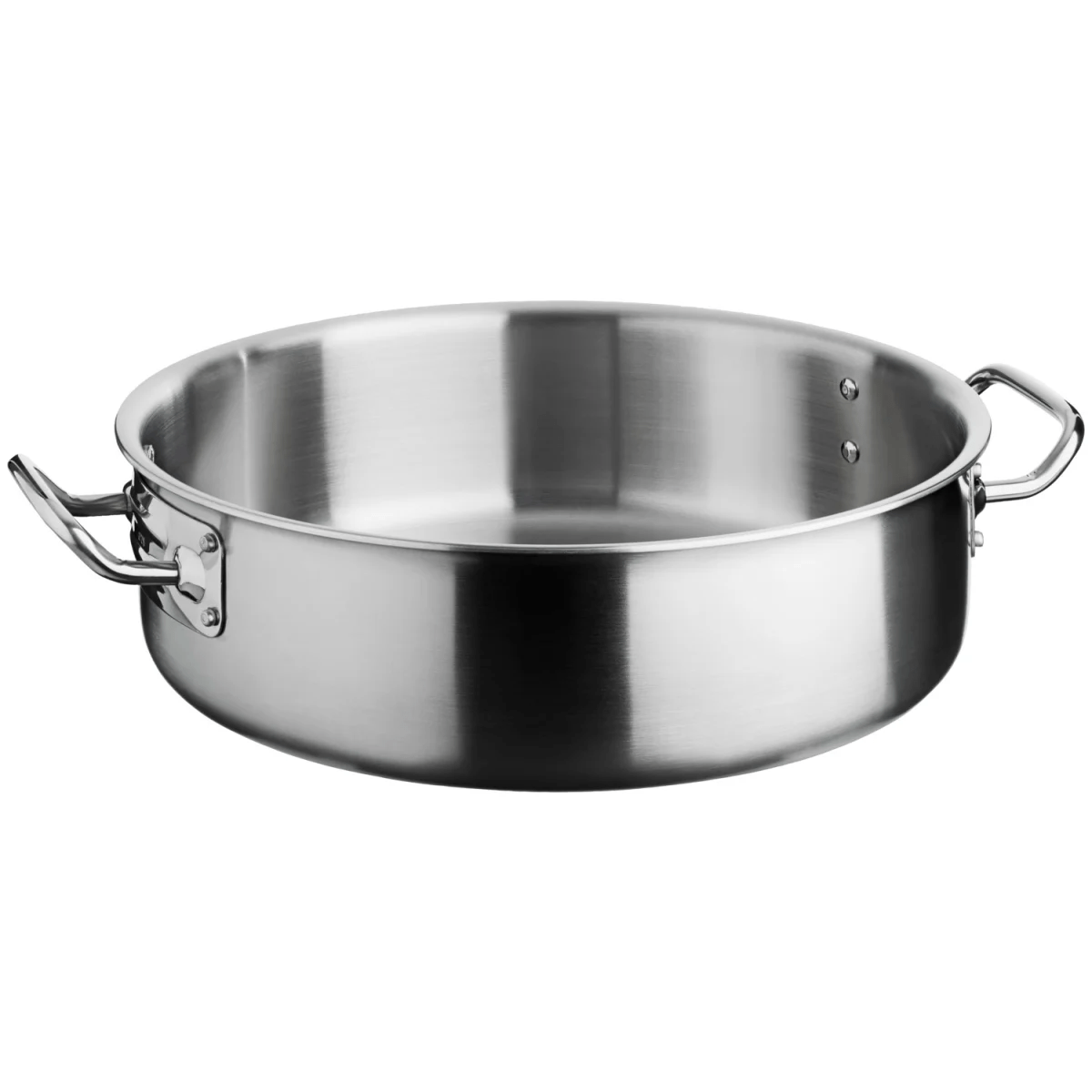 VEGA Låg gryta Livonia; 7 l, 32×10 cm (ØxH); Silverfärg; Rund