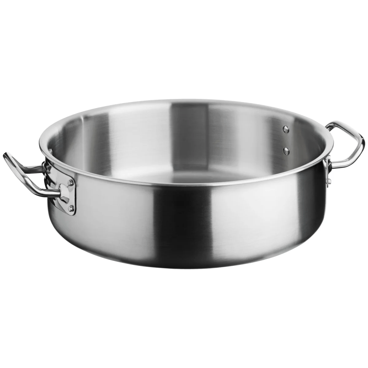 VEGA Låg gryta Livonia; 5 l, 28×9 cm (ØxH); Silverfärg; Rund