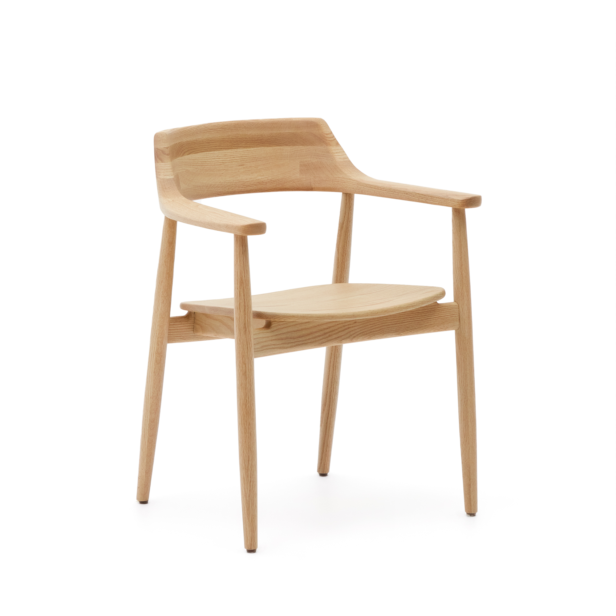 KAVE HOME Fondes stol i massiv ek med naturlig finish FSC Mix Credit