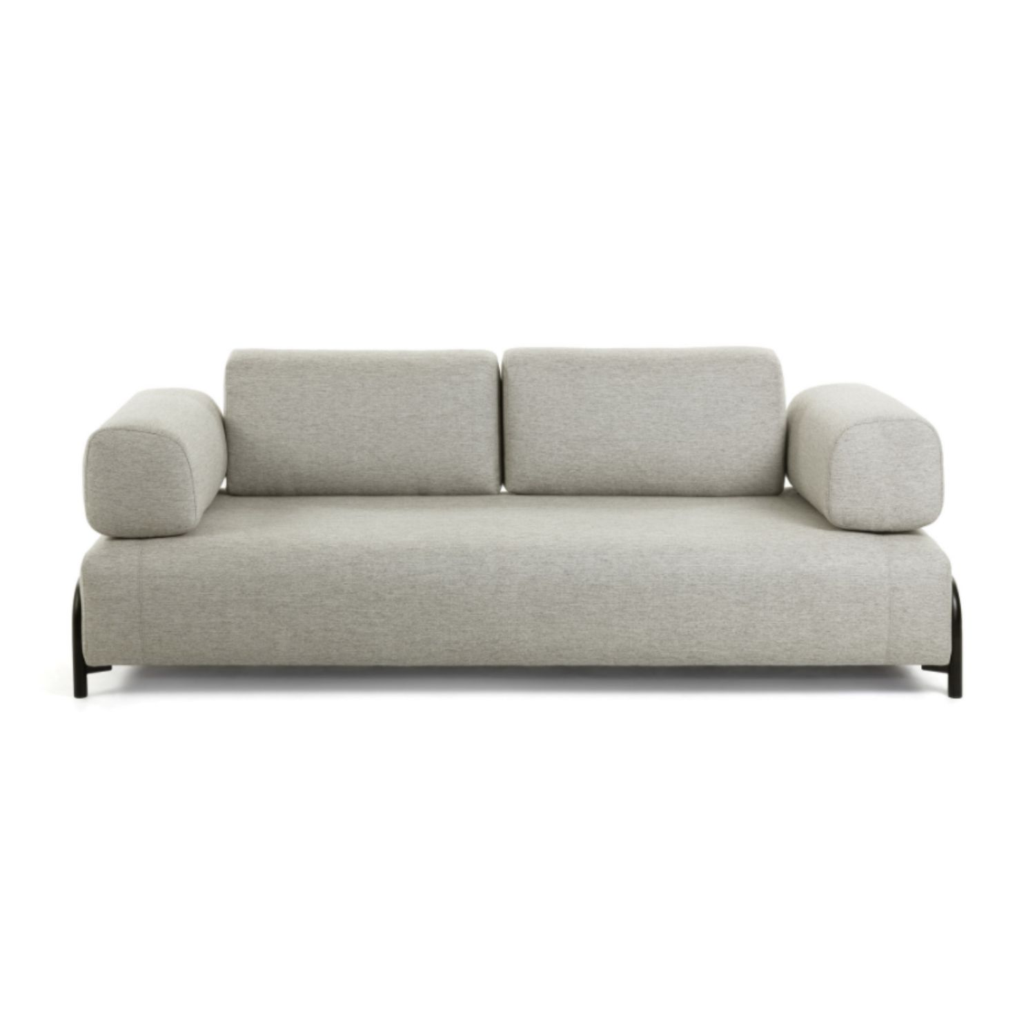 KAVE HOME Compo 3-sits Soffa – Beige Polyester och Stål