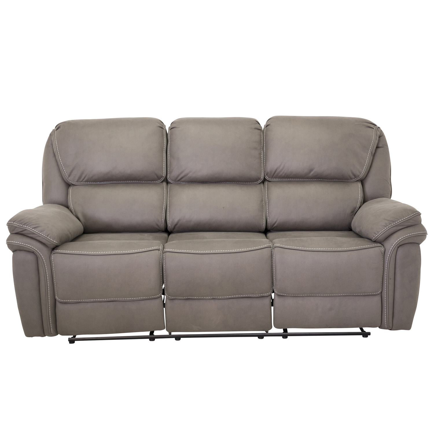 VENTURE DESIGN Saranda 3-sits Soffa, med Recliner – Grått Tyg