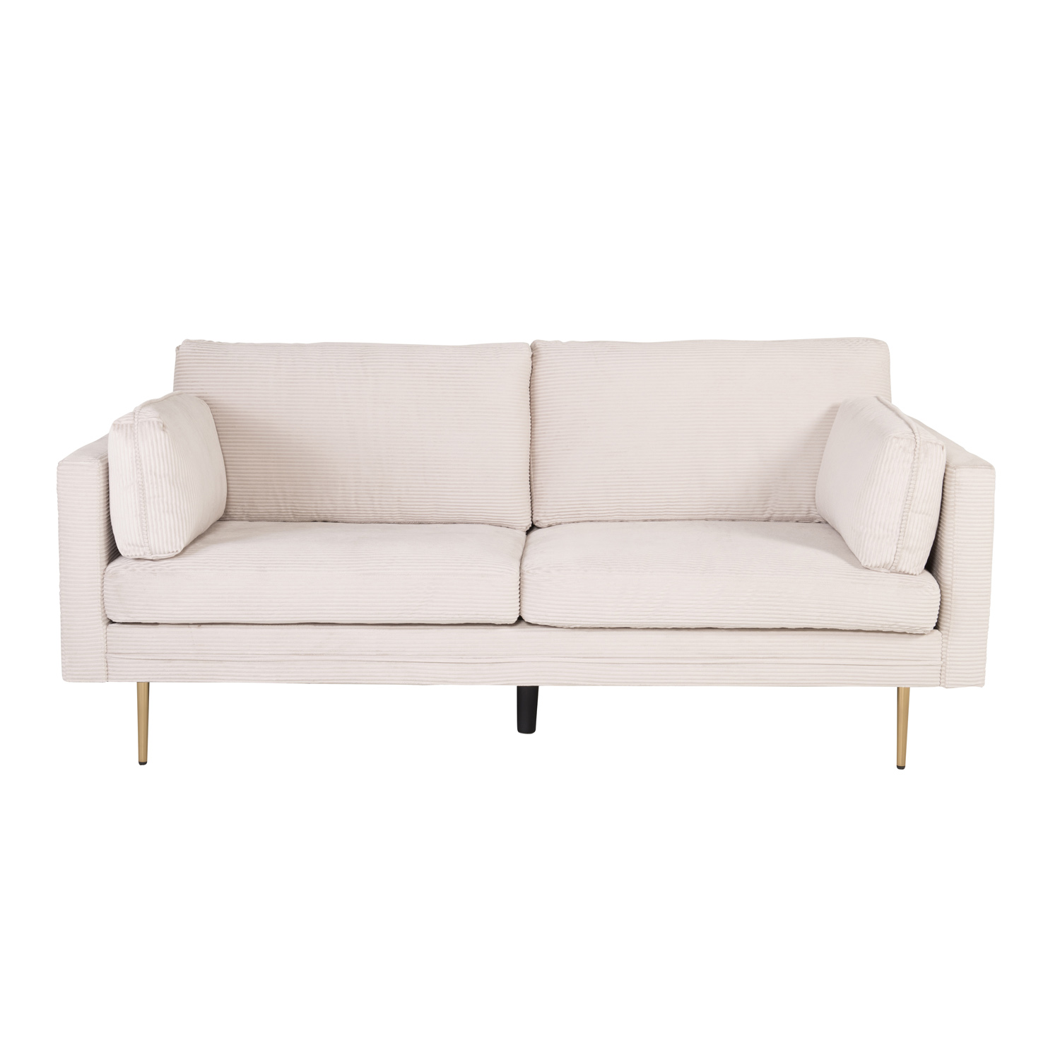 VENTURE DESIGN Boom 3-sits Soffa – Beige Polyester och Metall