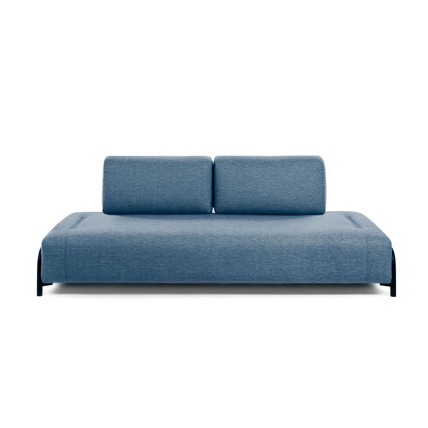 KAVE HOME Compo 3-sits Soffa – Blått Tyg och Metall