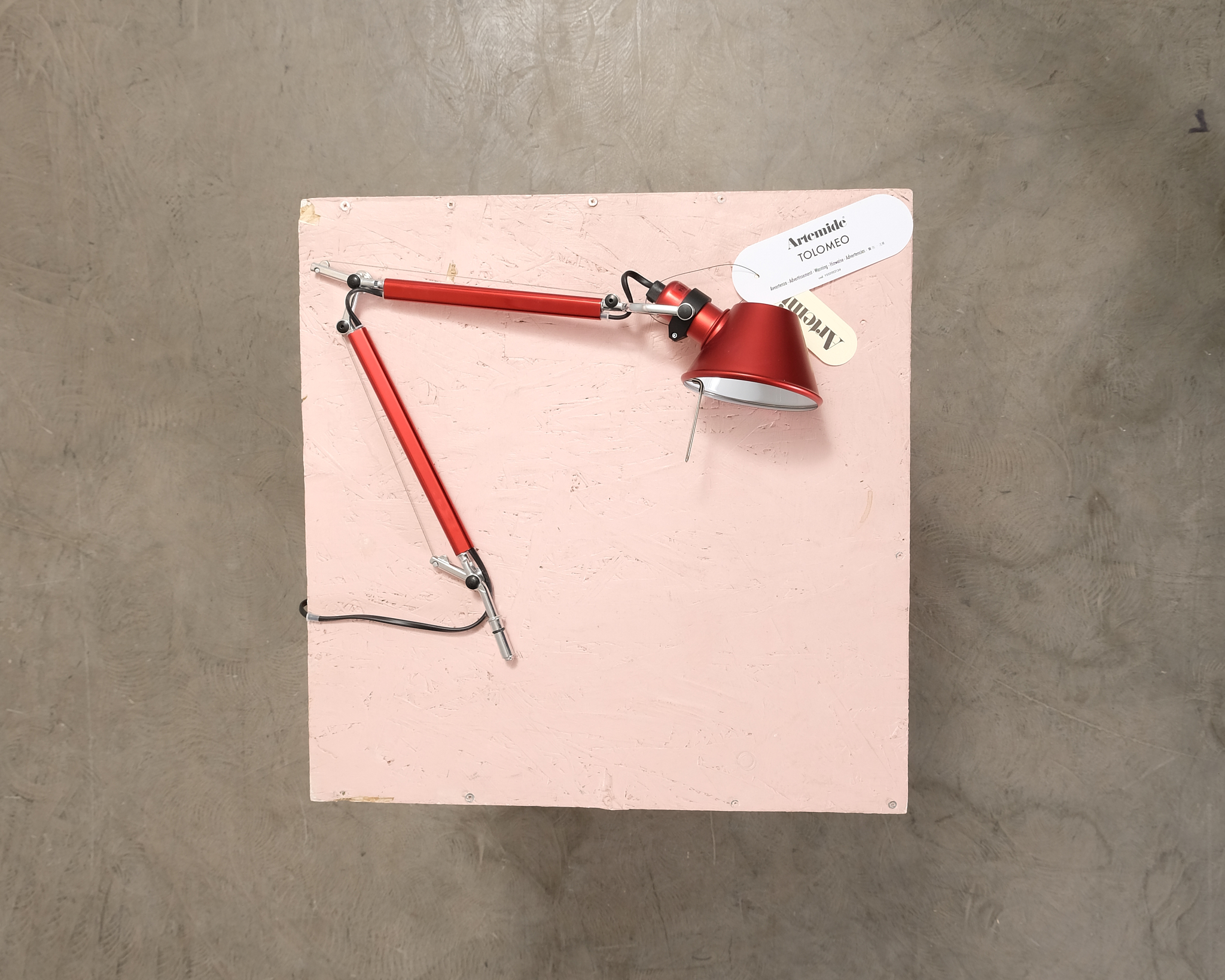 Artemide Tolomeo Micro vägglampa röd