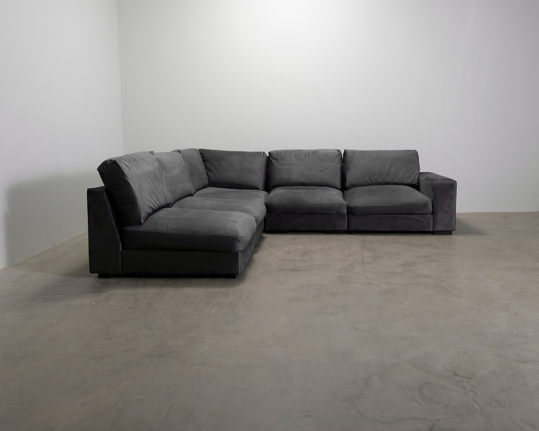 Dubai 5-sits hörnsoffa mörkgrå