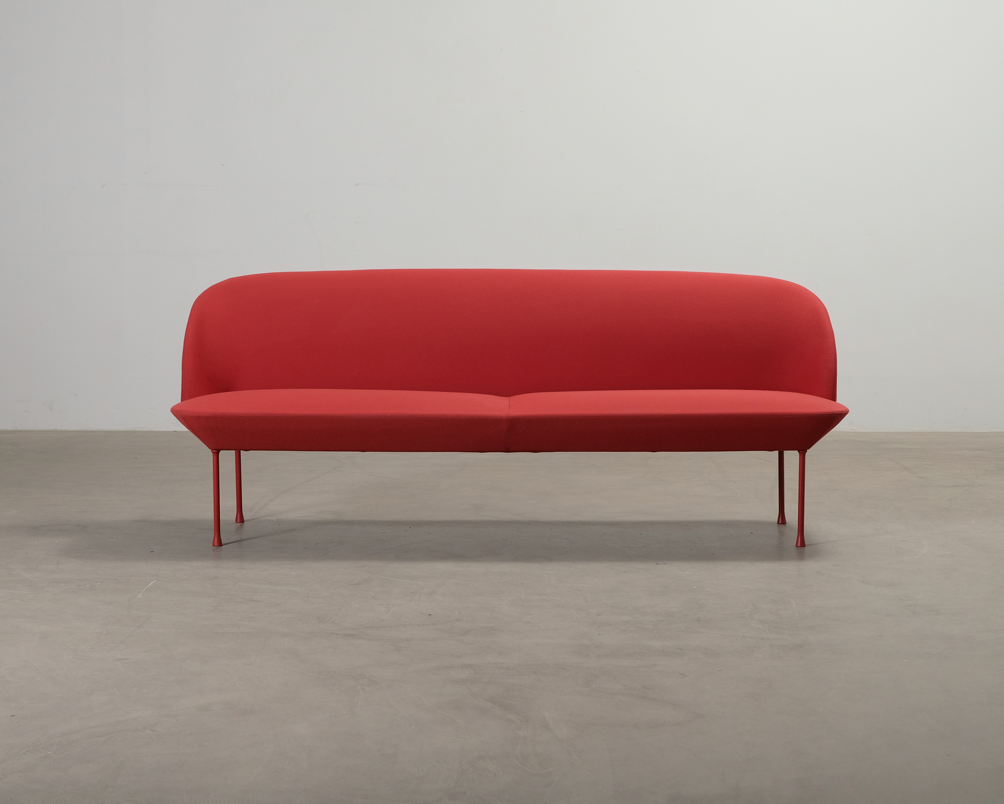 Muuto Oslo 3-sits soffa röd