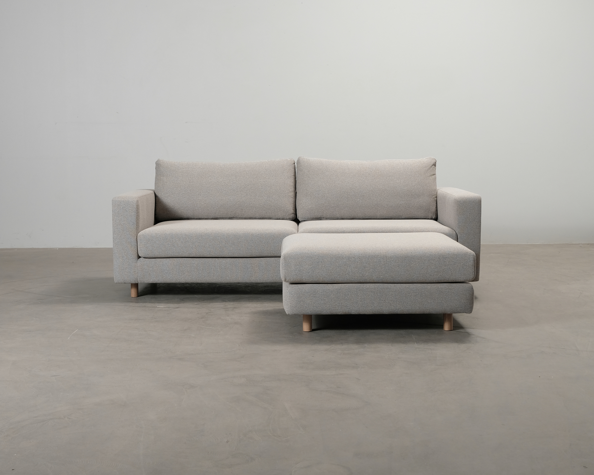 Sofacompany Douglas 3-sits soffa med fotpall gråbeige