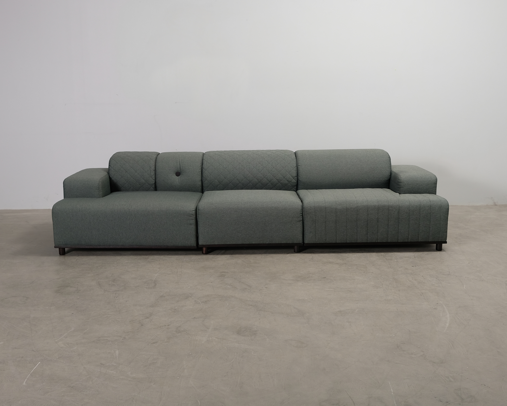 LoOok Industries Lovestory 3-sits modulsoffa grågrön