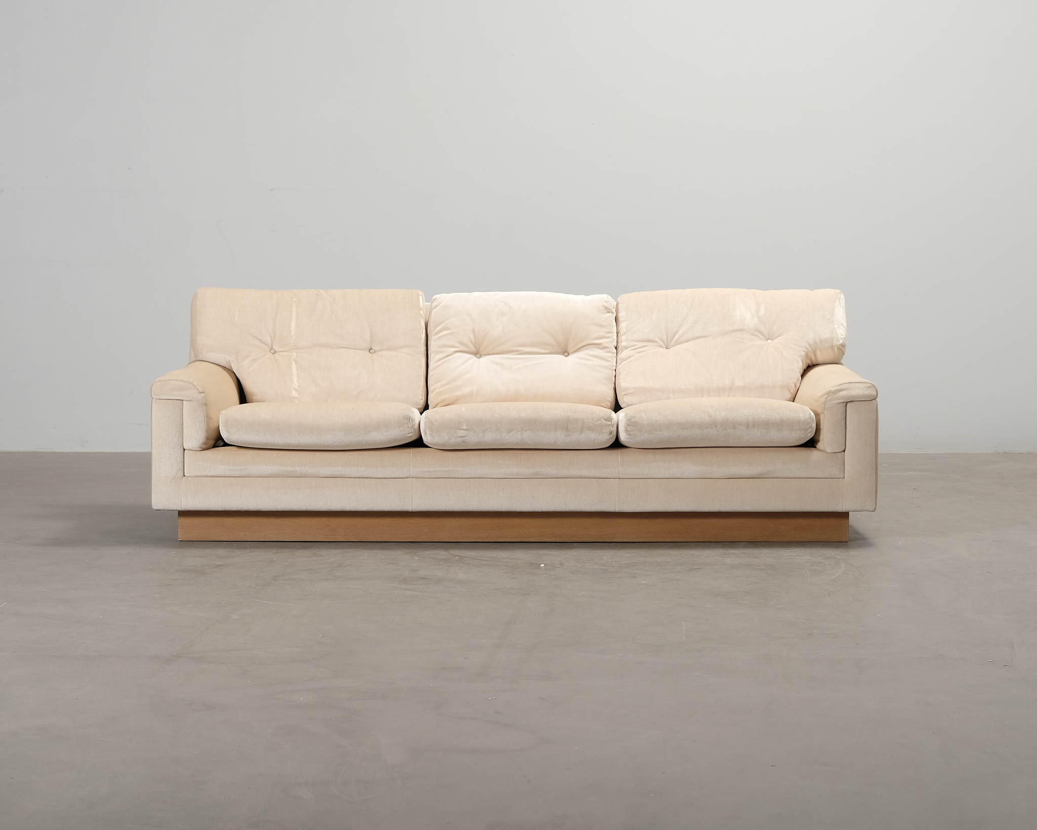 Ahti Taskinen Fennia 3-sits soffa beige