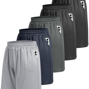 5 Pack Athletic Gym Mens Shorts – Workout Black Qu… 5 Pack Athletic Gym Mens Shorts – Workout Black Qu…
