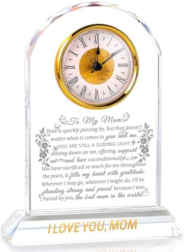 Ornalrist Gifts for Mom Crystal Clock Form Son Dau… Ornalrist Gifts for Mom Crystal Clock Form Son Dau…