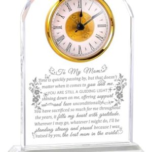 Ornalrist Gifts for Mom Crystal Clock Form Son Dau… Ornalrist Gifts for Mom Crystal Clock Form Son Dau…