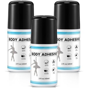 3 Pcs Roll On Body Adhesive for Dancers, 2oz Sweat… 3 Pcs Roll On Body Adhesive for Dancers, 2oz Sweat…