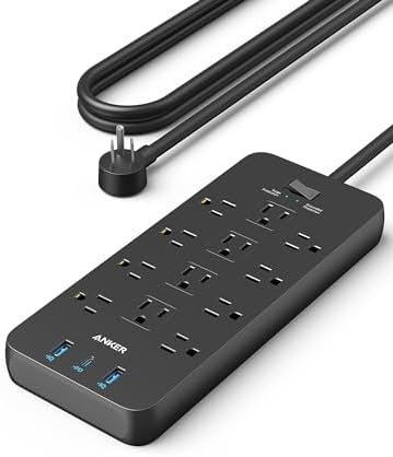 Anker Surge Protector Power Strip (2100J), 12 Outl… Anker Surge Protector Power Strip (2100J), 12 Outl…