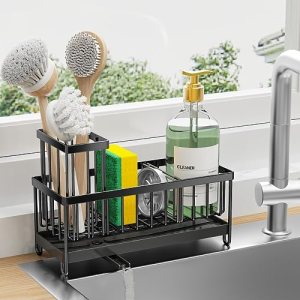 Cisily Black Sponge Holder for Kitchen Sink, Sink … Cisily Black Sponge Holder for Kitchen Sink, Sink …