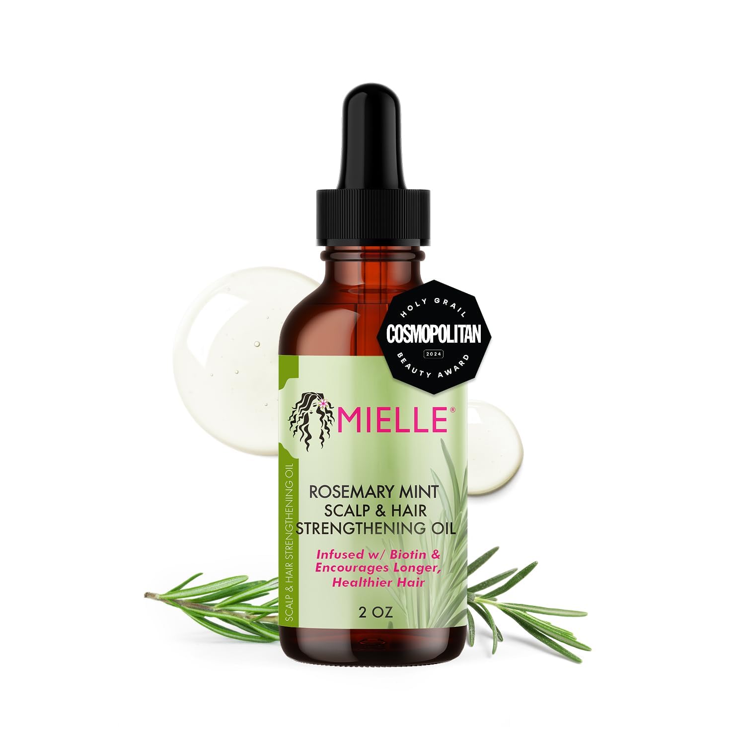 Mielle Organics Rosemary & Mint Hair Oil, Split En… Mielle Organics Rosemary & Mint Hair Oil, Split En…