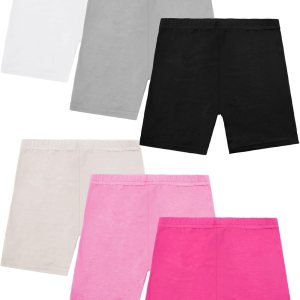 Resinta 6 Pack Girls Bike Shorts Under Dress Dance… Resinta 6 Pack Girls Bike Shorts Under Dress Dance…