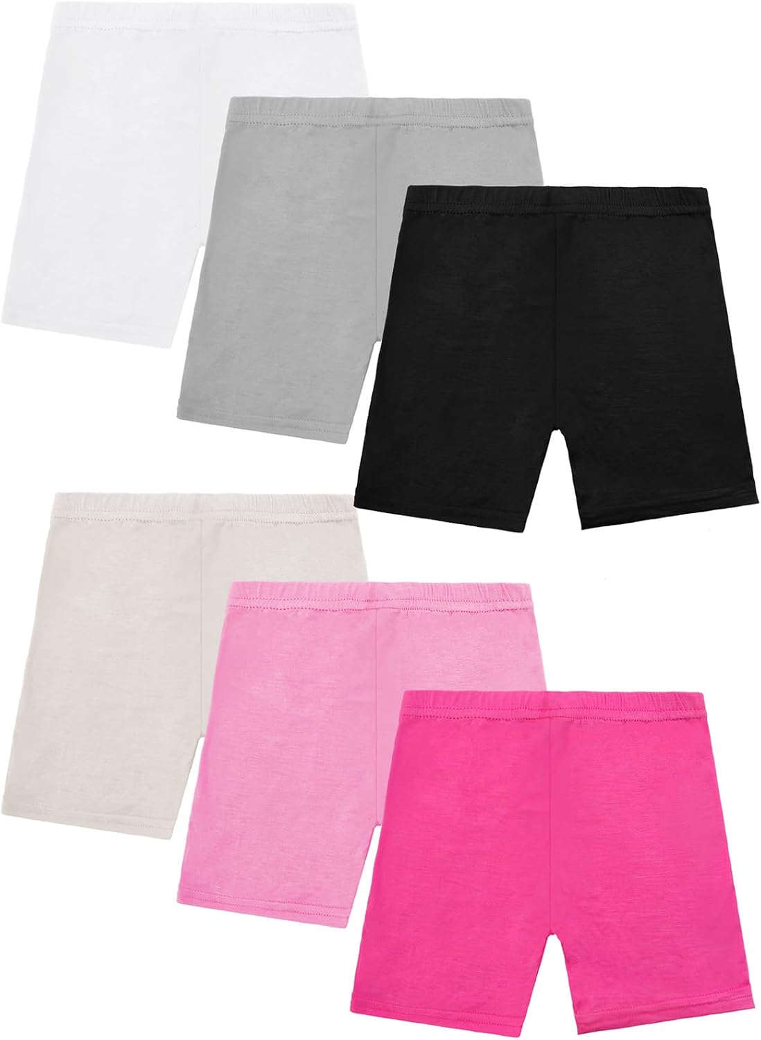 Resinta 6 Pack Girls Bike Shorts Under Dress Dance… Resinta 6 Pack Girls Bike Shorts Under Dress Dance…