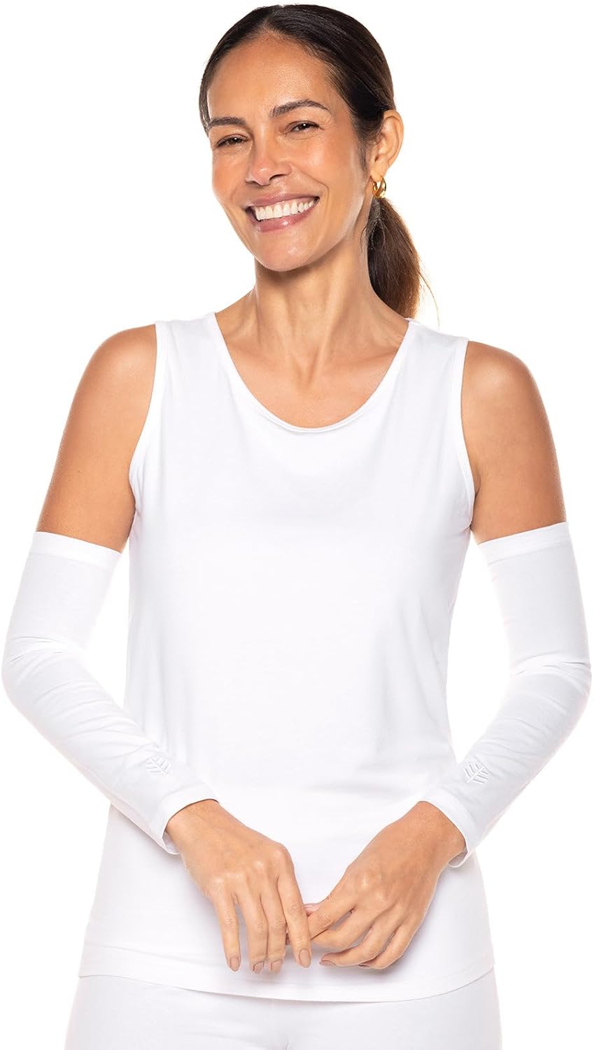 Coolibar UPF 50+ Women’s Navagio Sun Sleeves, Skyr… Coolibar UPF 50+ Women’s Navagio Sun Sleeves, Skyr…