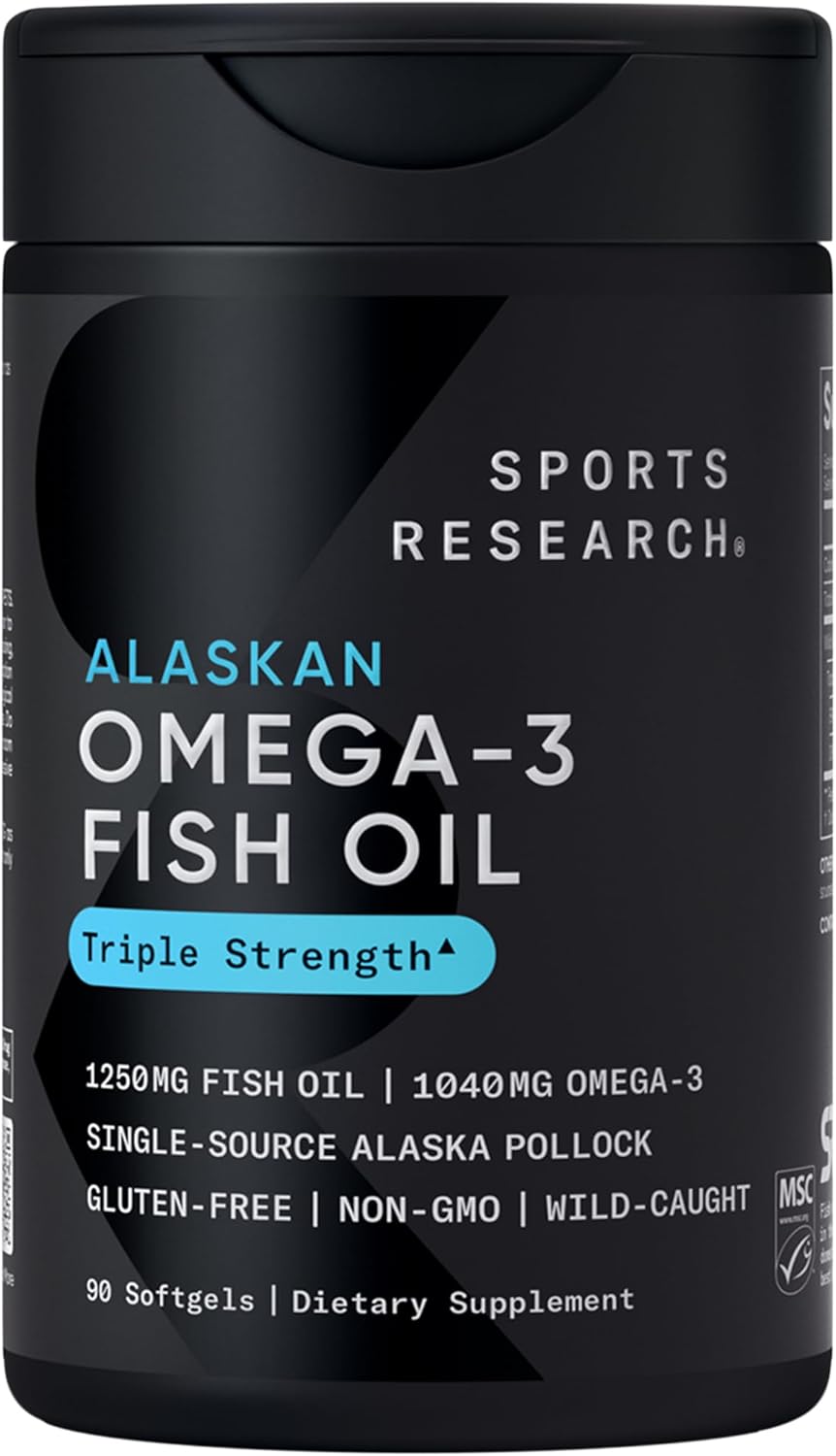 Sports Research Triple Strength Omega 3 Fish Oil -… Sports Research Triple Strength Omega 3 Fish Oil -…