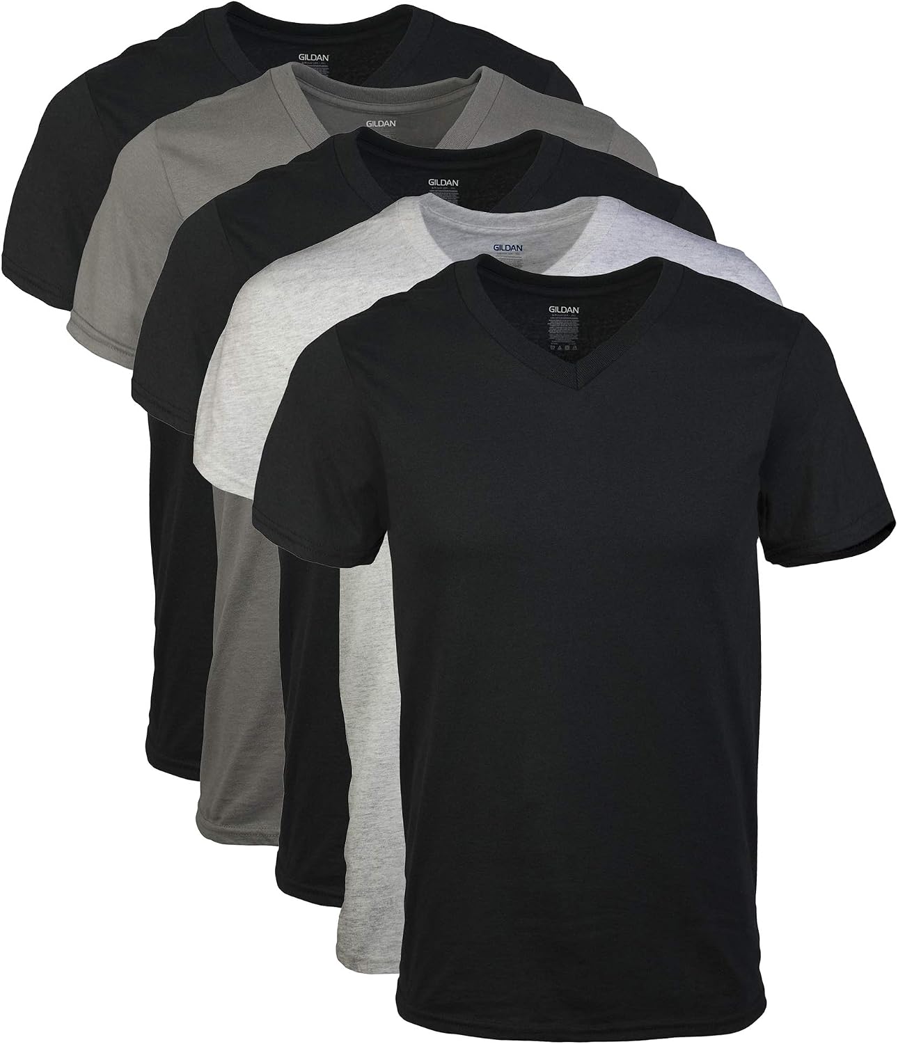 Gildan Men’s V-Neck T-Shirts, Multipack, Style G11… Gildan Men’s V-Neck T-Shirts, Multipack, Style G11…