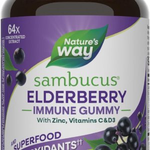 Nature’s Way Sambucus Elderberry Immune Gummies, D… Nature’s Way Sambucus Elderberry Immune Gummies, D…