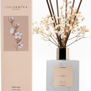 Cocorrína Reed Diffuser Set, 6.7 oz Clean Linen Sc… Cocorrína Reed Diffuser Set, 6.7 oz Clean Linen Sc…