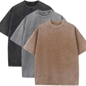 3 Pcs Men’s Oversized Heavy Cotton Summer T-Shirts… 3 Pcs Men’s Oversized Heavy Cotton Summer T-Shirts…