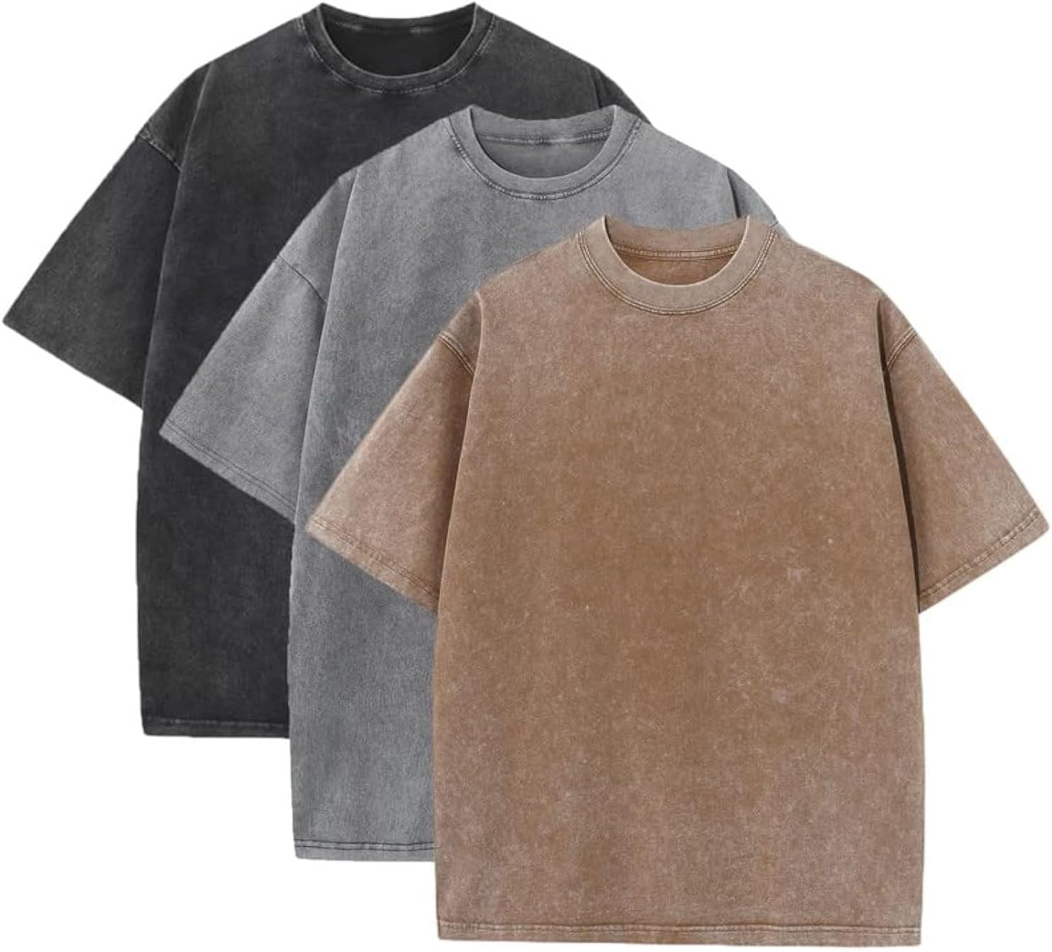3 Pcs Men’s Oversized Heavy Cotton Summer T-Shirts… 3 Pcs Men’s Oversized Heavy Cotton Summer T-Shirts…