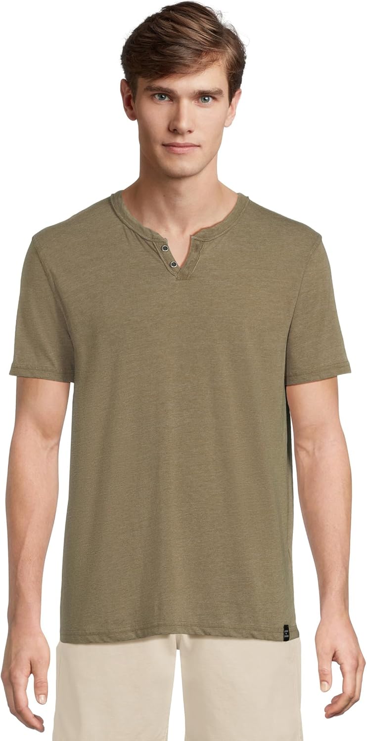 Lucky Brand Men’s Venice Burnout Notch Neck Tee Lucky Brand Men’s Venice Burnout Notch Neck Tee