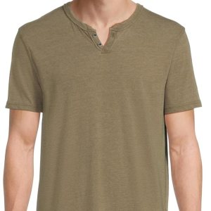 Lucky Brand Men’s Venice Burnout Notch Neck Tee Lucky Brand Men’s Venice Burnout Notch Neck Tee