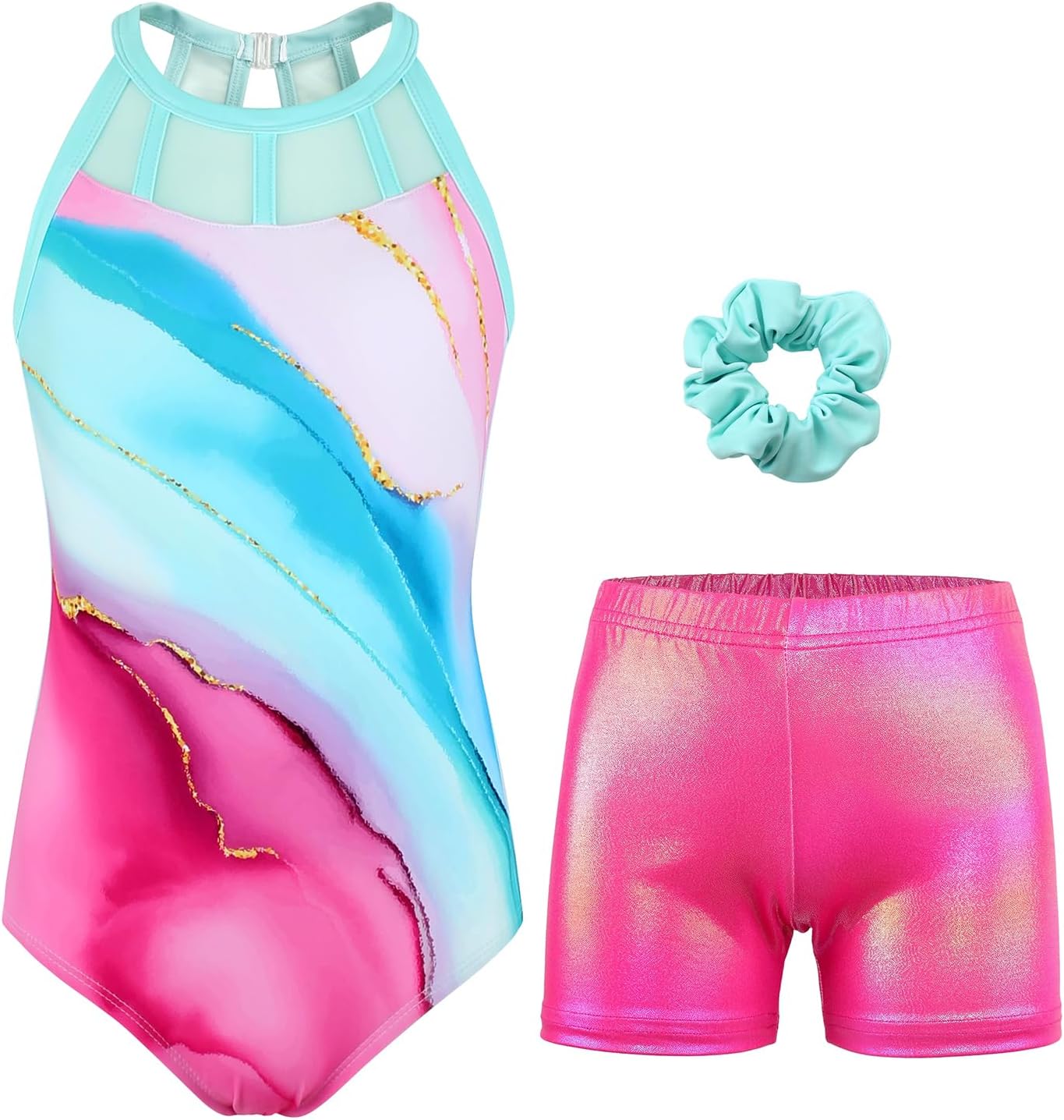 Gymnastics Leotards for Girls With Shorts Sparkly … Gymnastics Leotards for Girls With Shorts Sparkly …