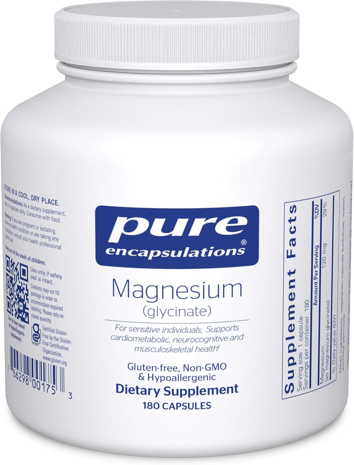 Pure Encapsulations Magnesium (Glycinate) – Supple… Pure Encapsulations Magnesium (Glycinate) – Supple…