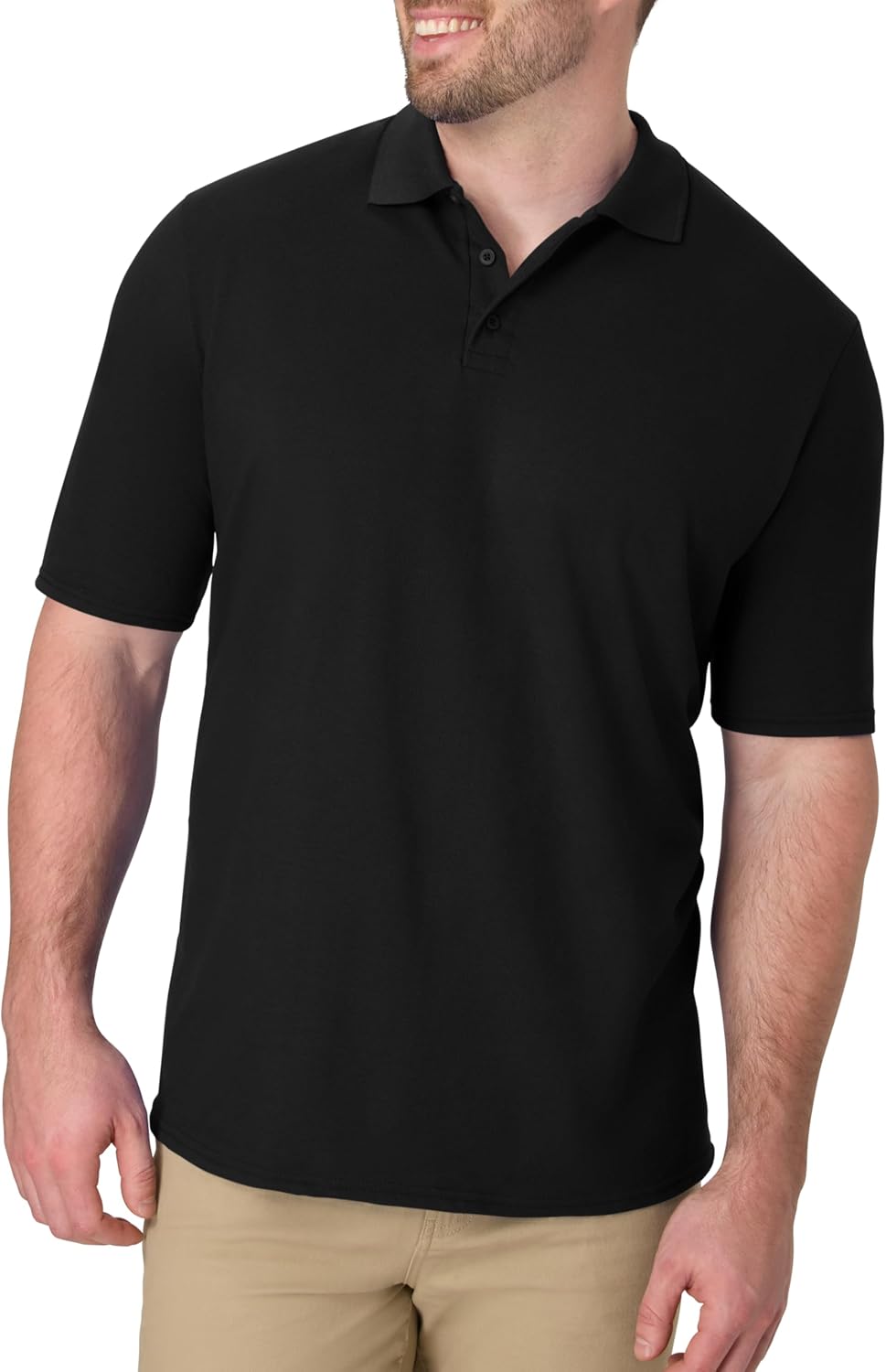 Hanes Men’s X-Temp Short Sleeve Polo Shirt, Midwei… Hanes Men’s X-Temp Short Sleeve Polo Shirt, Midwei…