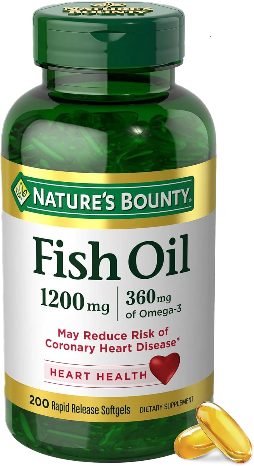 Nature’s Bounty Fish Oil Omega 3 Supplements – Sup… Nature’s Bounty Fish Oil Omega 3 Supplements – Sup…