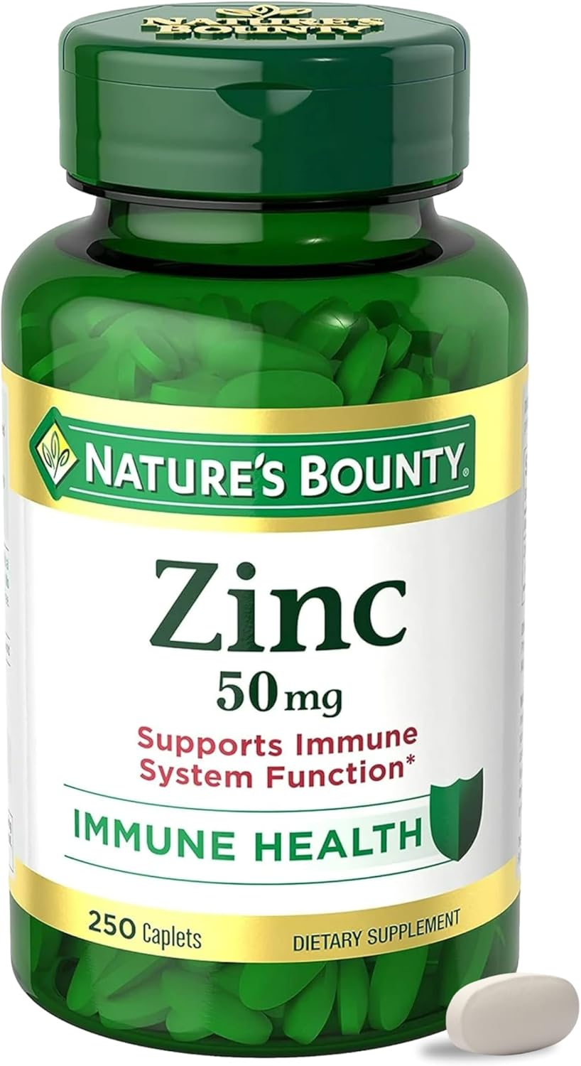 Nature’s Bounty Zinc 50mg, Immune Support & Antiox… Nature’s Bounty Zinc 50mg, Immune Support & Antiox…