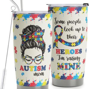 Autism Mom Gifts – Autism Awareness Travel Mug wit… Autism Mom Gifts – Autism Awareness Travel Mug wit…