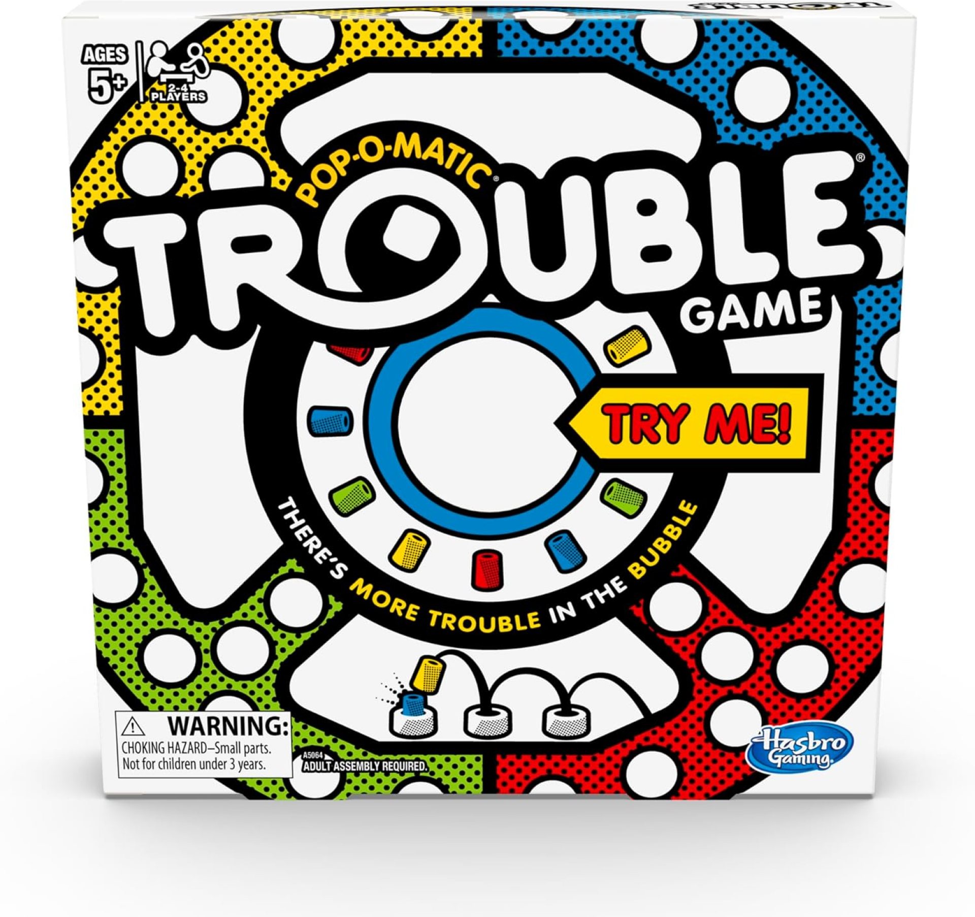Hasbro Gaming Trouble Kids Board Game, Pop-o-Matic… Hasbro Gaming Trouble Kids Board Game, Pop-o-Matic…
